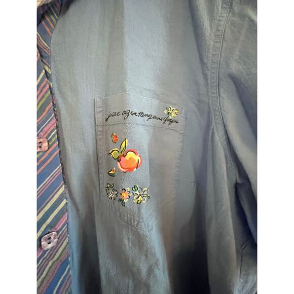 Napa Valley 2-Piece Set Shirt (2X) and Pants (18) 100% Cotton Casual Lounge Set - Picture 5 of 16